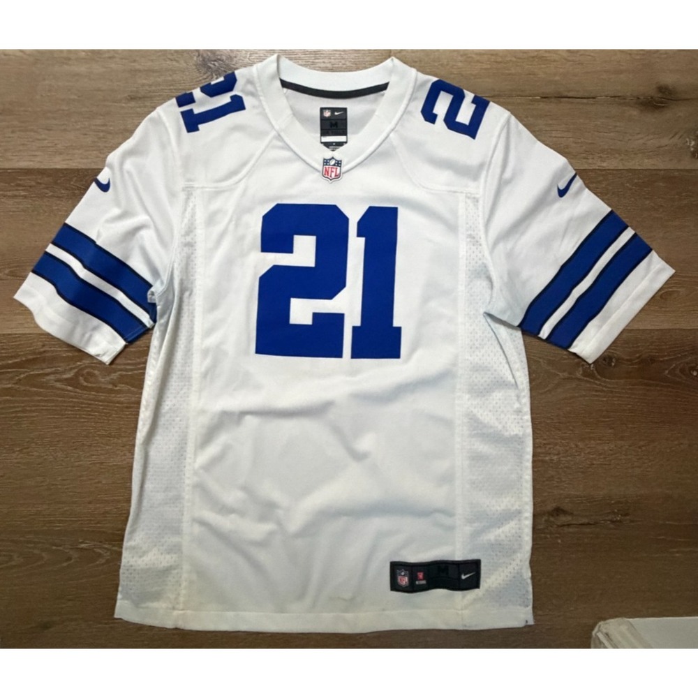 Nike On Field Dallas Cowboys Ezekiel Elliott Jersey Men's Medium White NFL